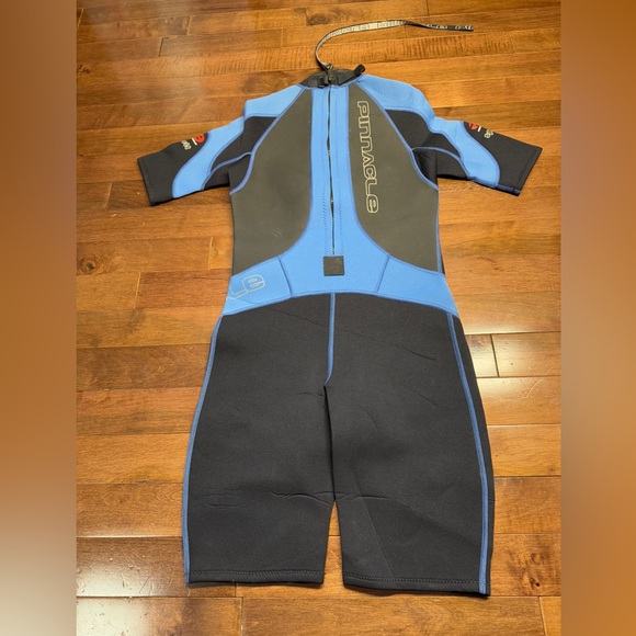 Pinnacle Spirit Mens Shorty Scuba Diving Wetsuit Men's Black Blue Size Med/Large - Picture 9 of 10
